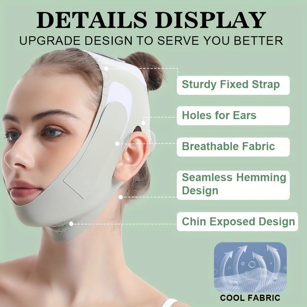 Reusable Face Slimming Bandage V Line Face Shaper For Chin And Cheek Lift Facial Massage Strap For 0