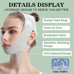 reusable face slimming bandage v line face shaper for chin and cheek lift facial massage strap for skin care and beauty