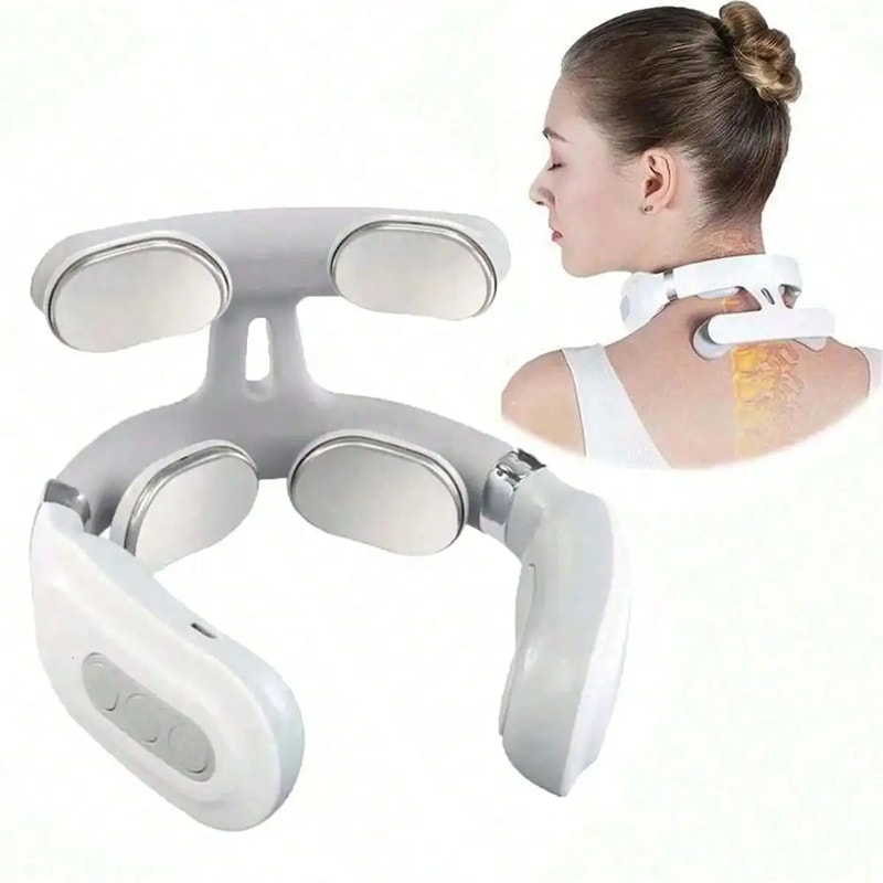 Rechargeable Portable Electric Neck Massager for Neck and Shoulder Pain Relief