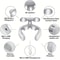 Rechargeable Portable Electric Neck Massager for Neck and Shoulder Pain Relief