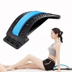 back stretcher multi level adjustable massager for waist neck and cervical spine support