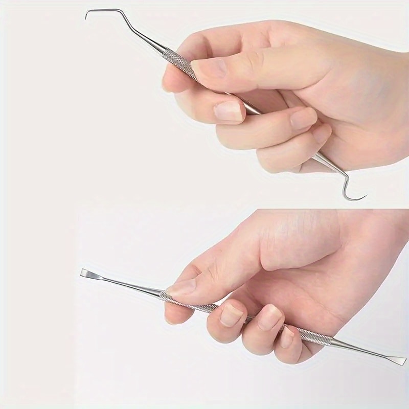 Tooth Cleaning Kit With Tongue Scraper Tweezers Toothpick Tools Non Slip Handle And Convenient Sto 3