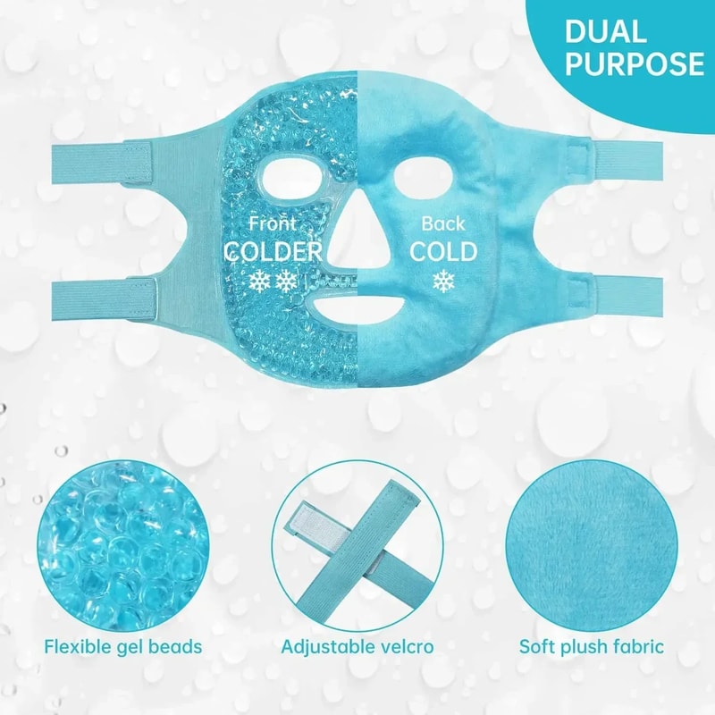 Cooling Heating Full Face Eye Mask For Puffiness Dark Circles 3