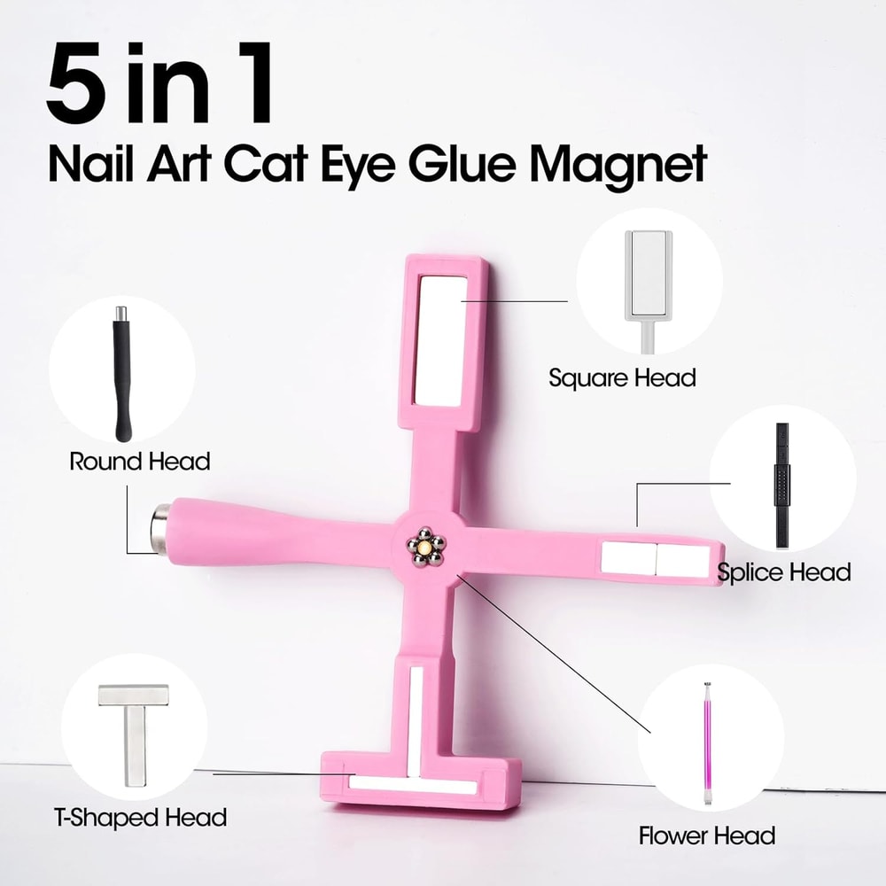 Five In One Multifunctional Cat Eye Nail Magnet Stick For Stunning Manicure Art 2