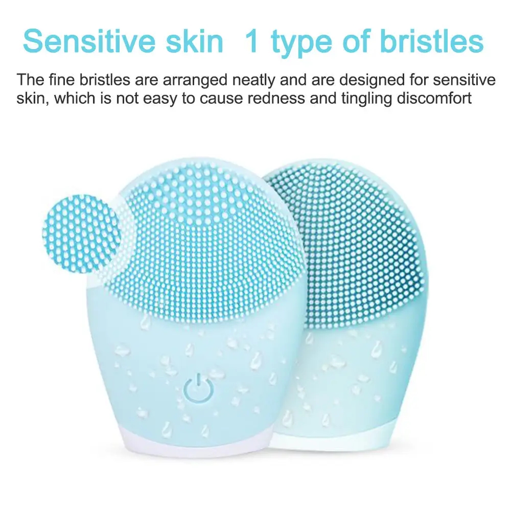 Electric Silicone Facial Cleanser Massager Vibration Pore Cleaner For Skincare Self Cleaning Beaut 3