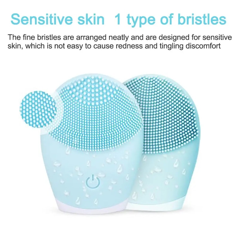 Electric Silicone Facial Cleanser Massager Vibration Pore Cleaner For Skincare Self Cleaning Beaut 3