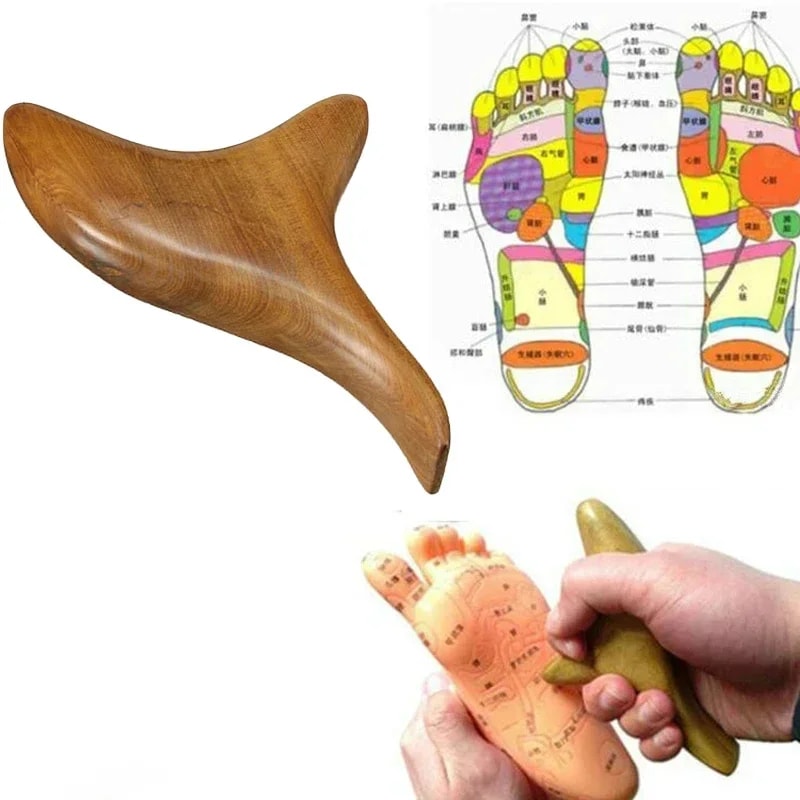 Trigger Point Massage Gua Sha Tool Professional Lymphatic Drainage Wood Therapy Massage Tool For B 2