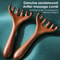 Wooden Meridian Massage Comb Anti Static Six Claw Head Massager For Improved Blood Circulation Gua 2