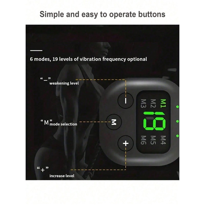 Portable USB Charging Waist Massager Electric Fitness Shaping Belt For Arm Leg Hip Training 1