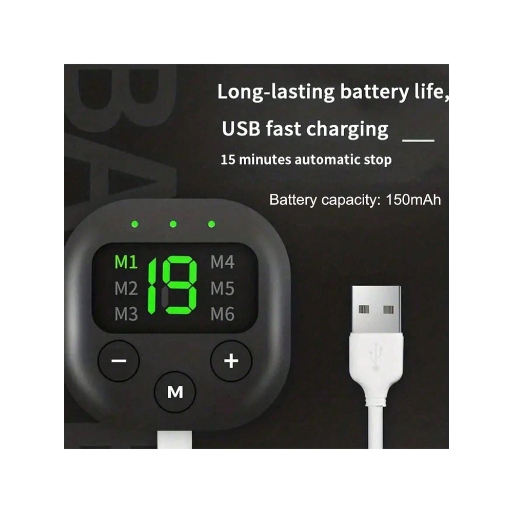 Portable USB Charging Waist Massager Electric Fitness Shaping Belt For Arm Leg Hip Training 2