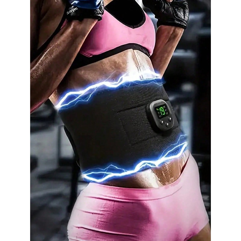 Portable USB Charging Waist Massager Electric Fitness Shaping Belt For Arm Leg Hip Training 4