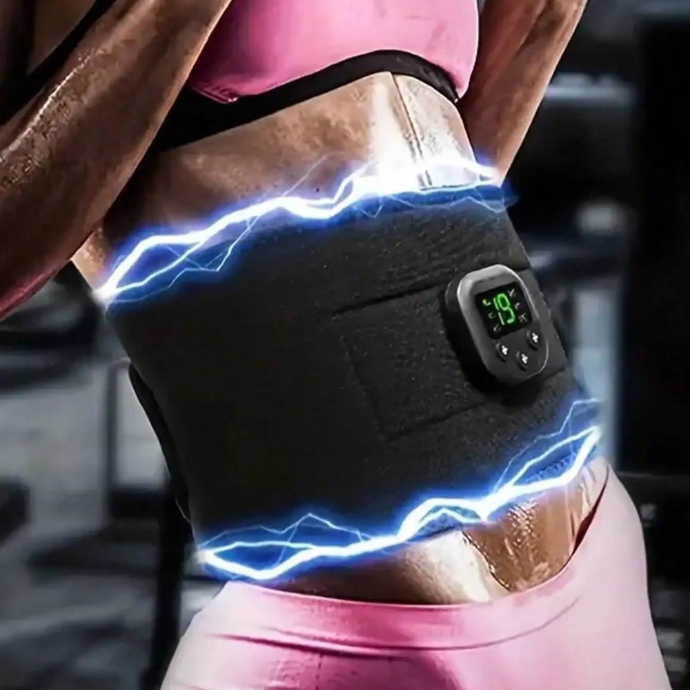 Portable USB Charging Waist Massager Electric Fitness Shaping Belt For Arm Leg Hip Training 0