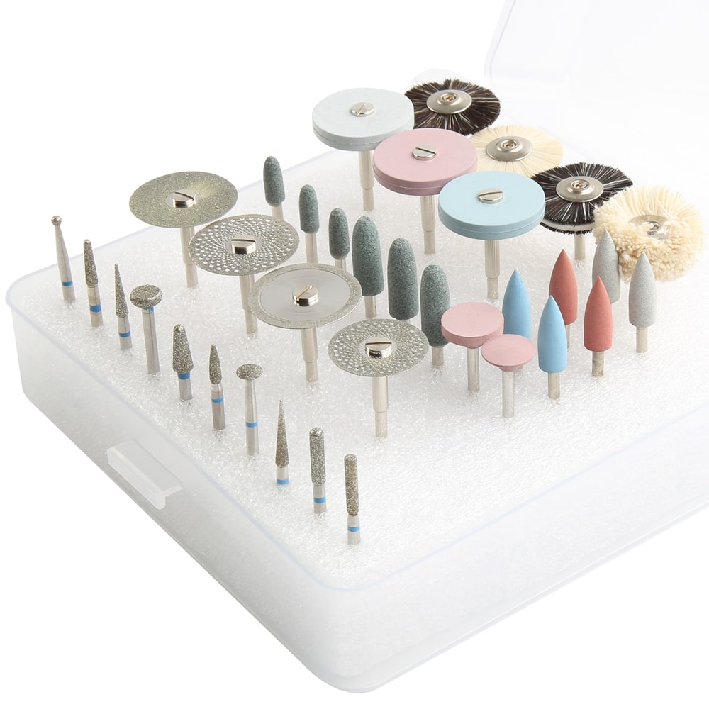 Dental Polishing Kit Diamond Burs & Ceramic Porcelain Grinding Tools for Professionals