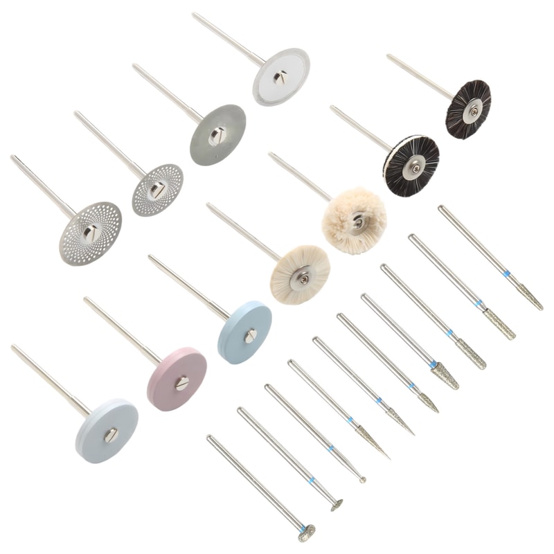 Dental Polishing Kit Diamond Burs & Ceramic Porcelain Grinding Tools for Professionals