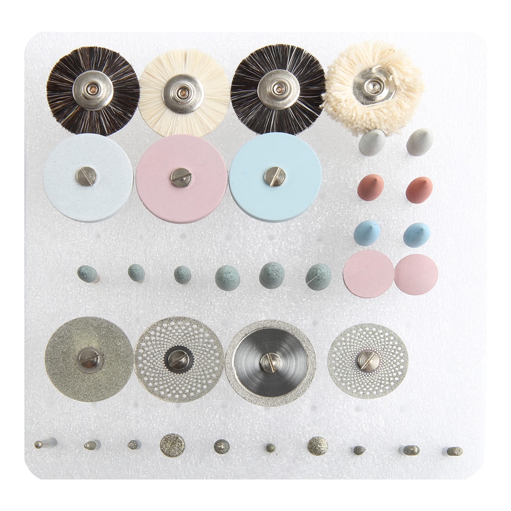 Dental Polishing Kit Diamond Burs & Ceramic Porcelain Grinding Tools for Professionals