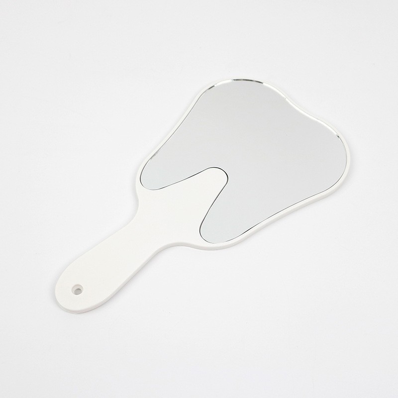 Unbreakable Dental Mouth Mirror With Handle Cute Tooth Shaped Handheld Dentistry Gift 7