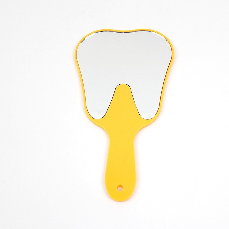 Unbreakable Dental Mouth Mirror With Handle Cute Tooth Shaped Handheld Dentistry Gift 9
