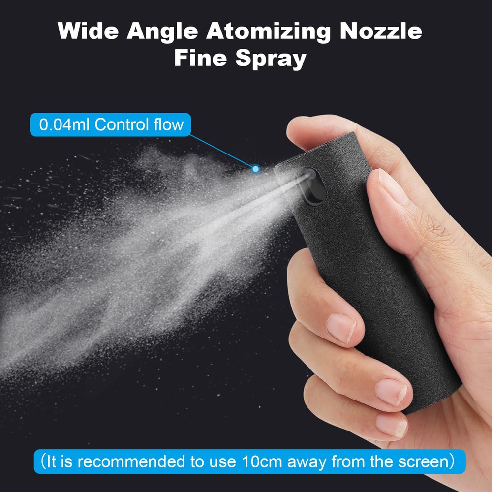 Portable Phone Screen Cleaner Spray Microfiber Cloth Set For Tablets Phones Glass Surfaces 5
