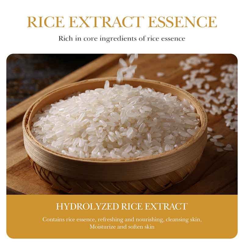White Rice Pulp Facial Soap Moisturizing & Oil Control Facial Cleanser