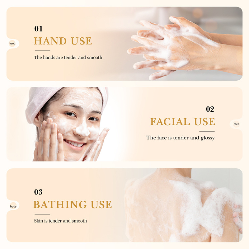 White Rice Pulp Facial Soap Moisturizing & Oil Control Facial Cleanser
