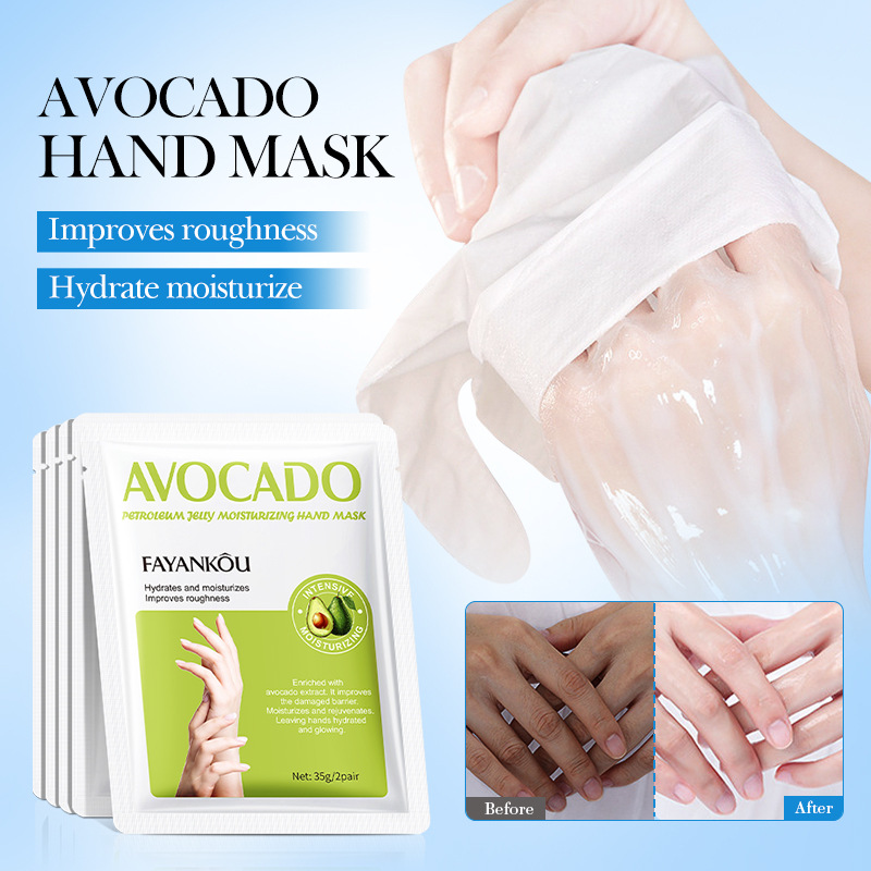 Avocado Hand Mask For Moisturizing Skin Renewal Nourishing Dead Skin Remover 0