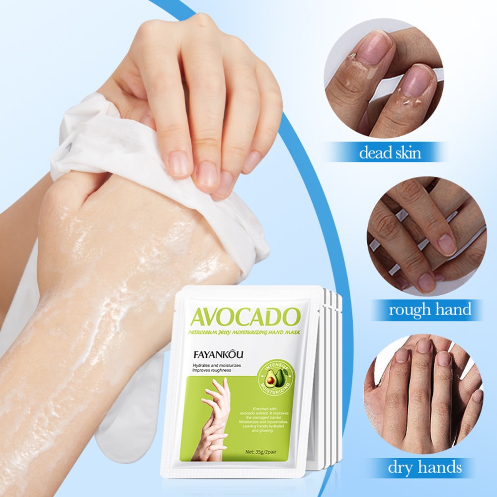 Avocado Hand Mask For Moisturizing Skin Renewal Nourishing Dead Skin Remover 2