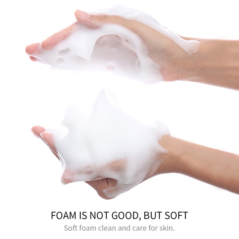 Rice Raw Pulp Facial Cleanser Moisturizing Brightening Face Wash Foam 2