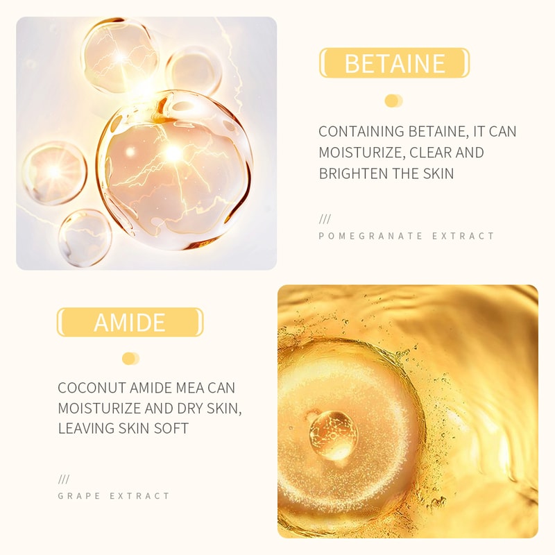 Rice Raw Pulp Facial Cleanser Moisturizing Brightening Face Wash Foam 4