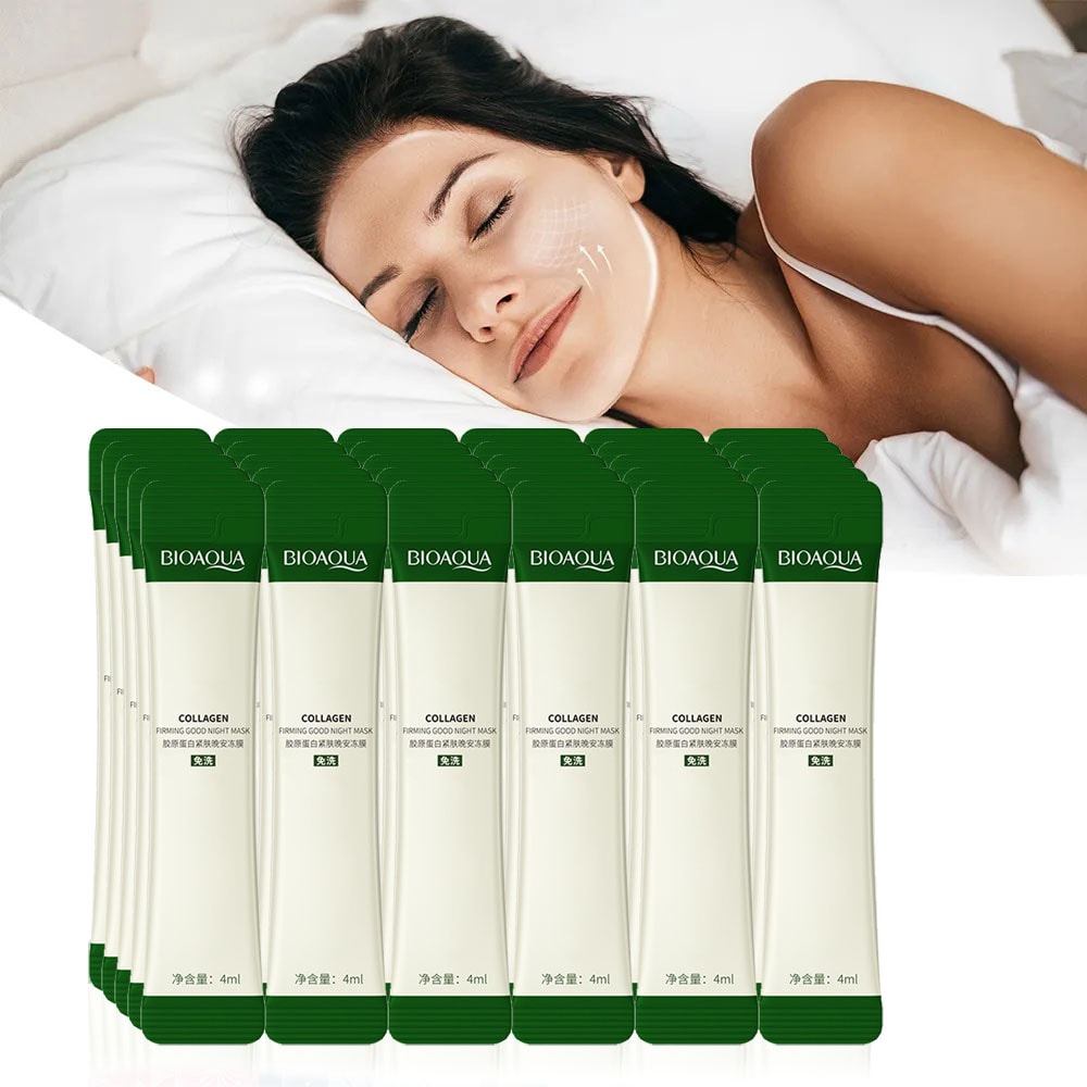 Collagen Infused Sleeping Face Mask Anti Wrinkle Nourishing Overnight Moisturizer 4