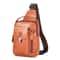 Mens Genuine Leather AntiTheft Crossbody Bag Multifunctional Casual Chest Bag 8