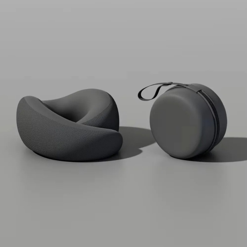 Adjustable Memory Foam Travel Neck Pillow With U Shaped Neck Support For Comfortable Sleeping 1