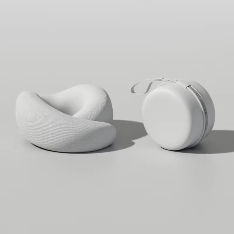 Adjustable Memory Foam Travel Neck Pillow With U Shaped Neck Support For Comfortable Sleeping 0