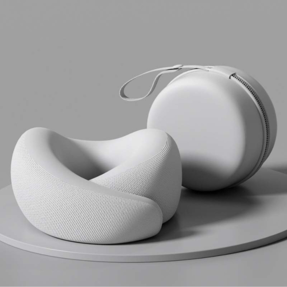 Adjustable Memory Foam Travel Neck Pillow With U Shaped Neck Support For Comfortable Sleeping 5