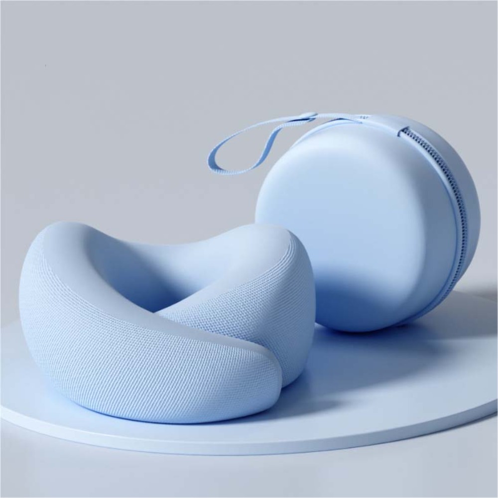 Adjustable Memory Foam Travel Neck Pillow With U Shaped Neck Support For Comfortable Sleeping 6