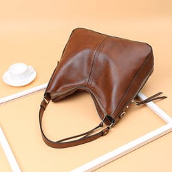 elegant vintage women designer handbag faux leather hobo shoulder bag large tote bag for women crossbody style