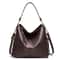 Elegant Vintage Women Designer Handbag Faux Leather Hobo Shoulder Bag Large Tote Bag For Women Cros 6