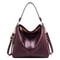 Elegant Vintage Women Designer Handbag Faux Leather Hobo Shoulder Bag Large Tote Bag For Women Cros 7