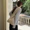 Womens Crochet Tote Bag Casual Hollow Knit Shoulder Shopping Handbag 2