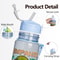 Leak Proof Sports Water Bottle Portable Outdoor Gym Cup
