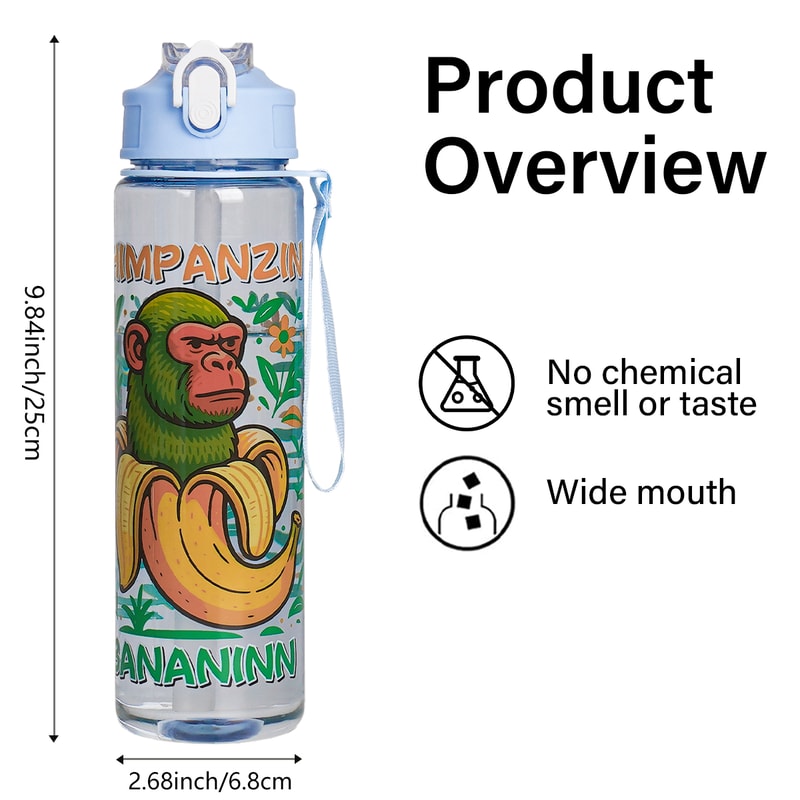 Leak Proof Sports Water Bottle Portable Outdoor Gym Cup