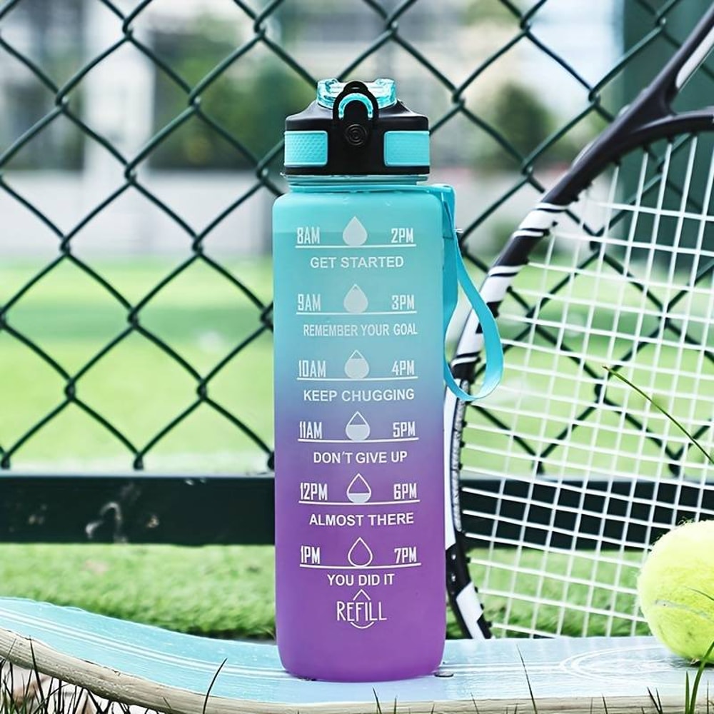 Large Capacity Gradient Outdoor Sports Cup With Bouncing Suction Nozzle 5