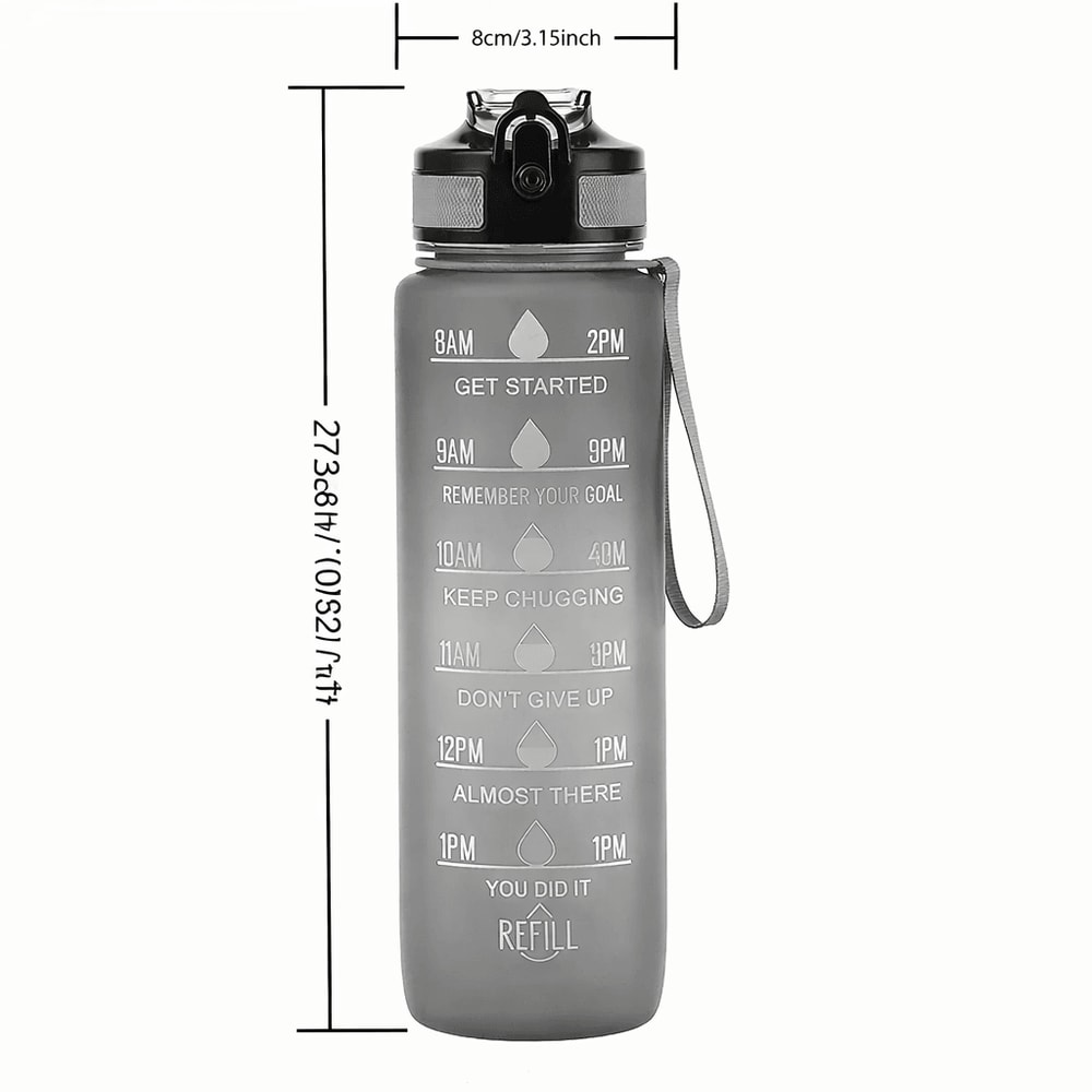 Large Capacity Gradient Outdoor Sports Cup With Bouncing Suction Nozzle 2