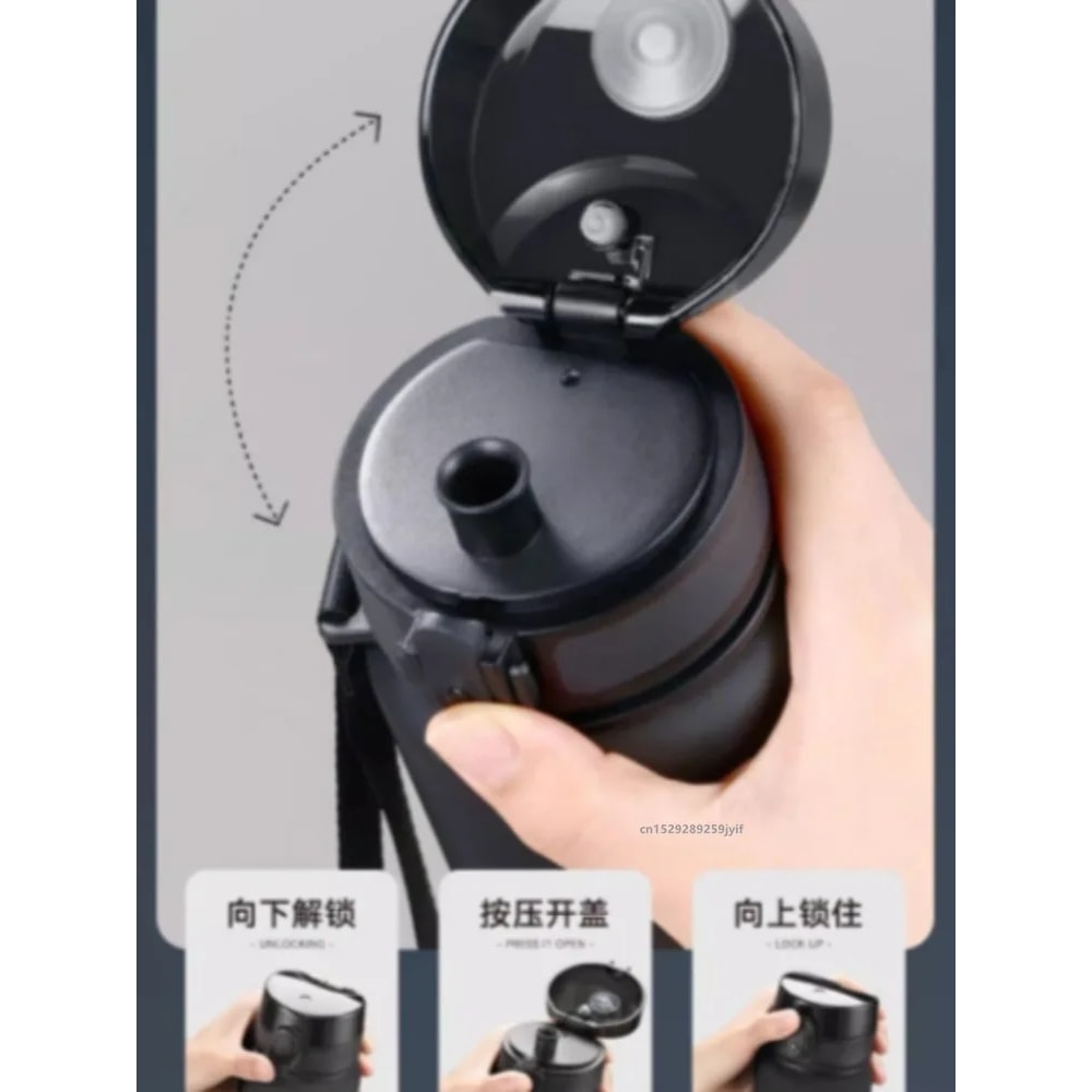 Large Capacity Sports Water Bottle Leak Proof Travel Gym Bottle 2