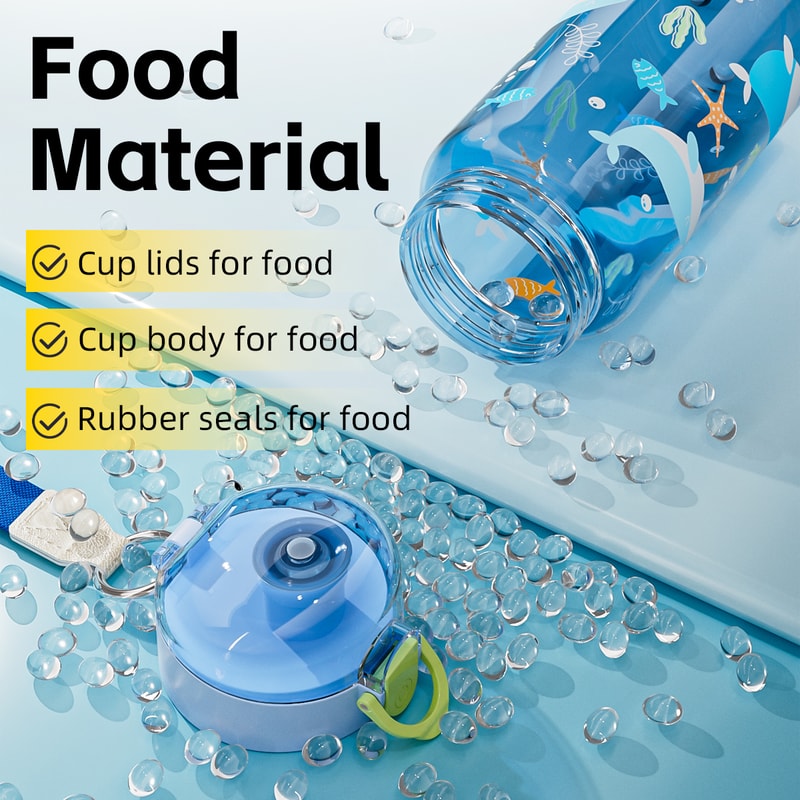 Portable Leakproof Cartoon Water Bottle With Strap For Kids 4