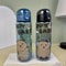 Transparent Cartoon Water Bottle With Carry Strap Leakproof Portable Sports Cup 3