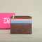 Womens Leather Wallet With Monogram Print And Metal Zipper Card Holder 3