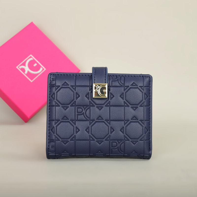 Fashion Retro Womens Wallet Portable Card Holder Letter Printed Organizer 0