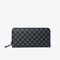 Premium Mens Long Zipper Wallet With Geometric Design Large Capacity 4