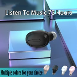 wireless bluetooth ear clip headphones with mic for sports & long battery life