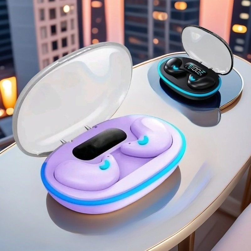 Mini Invisible Sleep Wireless Earbuds with Noise Cancelling & Touch Control